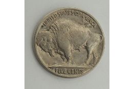 A 1916 (P) Buffalo Nickel - a better grade example of an iconic classic coin.