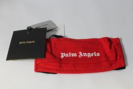 Fifty three Palm Angels red cotton logo face masks.