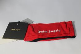 Fifty Palm Angels red cotton logo face masks.