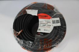 Titanex H07RN-F 1x1.5mm² Cable 100m - Black.