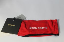 Fifty Palm Angels red cotton logo face masks.