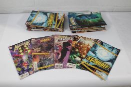 Approximately fifty The Avengers Comic Books