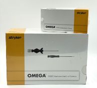 Five boxed as new Stryker Omega 4.75mm PEEK Knotless Anchor System Single Packs (REF: 3910-500-471 U