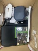 A quantity of new and pre-owned electrical items and accessories (One box. All items sold as seen).