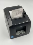 Two pre-owned Star SP650ii 80mm Receipt Printers with power supplies.