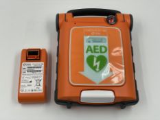 A boxed as new Cardiac Science Powerheart G5 Semi Automatic Defibrillator (REF: G5S-02P0) with Inte