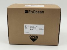 A box of 140 as new EnOcean Dolphin S3016-N201 ECO 200 Series Energy Converters.
