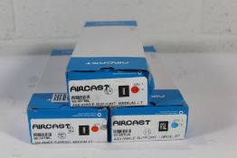 Two Aircast !60 Ankle Supports, Medium, LT (REF 02TML) and One Aircast A60 Ankle Support, Large. RT