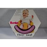 Bumbo Floor Seat for 3-12m Babies in Cradle Pink (Some water damage to side of box).