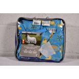 An as new WeatherBeeta Comfitec Essentials Mesh II combo neck with seahorse print for horses (Size 6