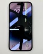 A pre-owned Apple iPhone 14 Pro (Global/A2890) 128GB in Space Black (Sold for parts only - damaged s
