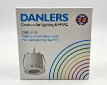 Five boxed as new Danlers Ceiling Flush Mounted PIR Occupancy Switches in White.