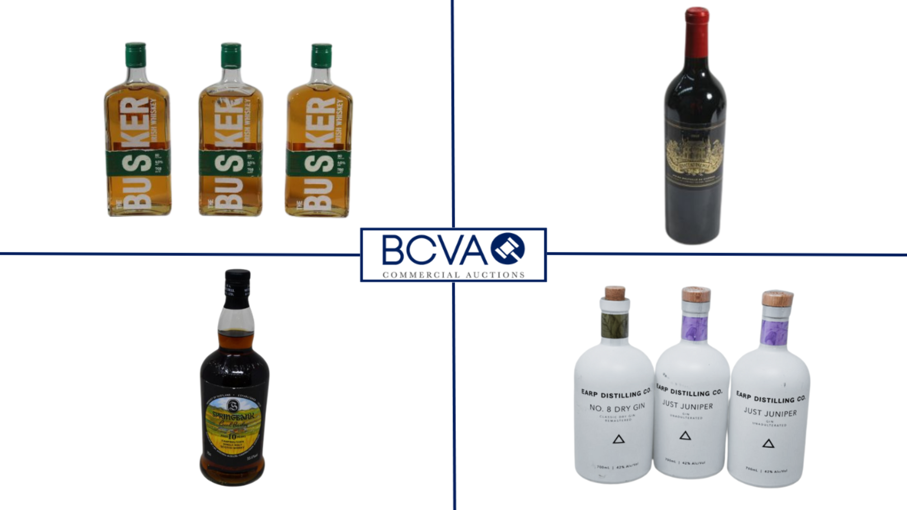 TIMED ONLINE AUCTION: Alcohol including Whisky, Gin, Rum, Vodka, Champagne and Wines