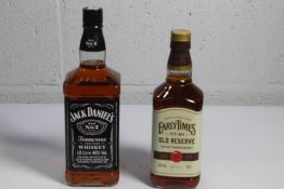 Jack Daniels Old No 7 Tennessee Sour Mash Whiskey 1ltr, Early Times Old Reserve Kentucky Bourbon Whi