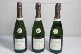 Three Michel Furdyna Brute Carte Blanche Champagne 3 x 750ml (Labels slightly scratched).
