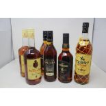 Two Fundador Solera Reserva Sherry Cask Brandy de Jerez (36%, 1L), Two Macieira "Five Star" Royal Sp