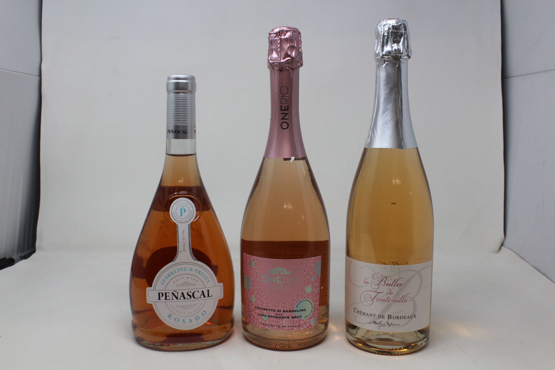 Four Penascal Roseado Sparkling Fruity Wine 4 x 750ml, Three Les Bulles de De Fontenille Rose Sparkl