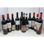 Twelve Reds to include Vrede en Lust Boet Erasmus (14%) x 2, Mm Sigalas Mavrotragano Mandilaria (13.