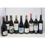 Ten Assorted Red Wines to include Bolyki 2016 Hungarian Bull's Blood Dry, Trasantier 2020, 2 x Auco