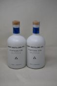 Two bottles of Earp Distilling Co., Portside gin (700ml).