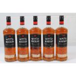 Five Whyte & Mackay Blended Scotch Whisky 5 x 1ltr.