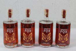 Four Greedy Fox 1962 Dark Rum Infused with Honeycomb & Caramel 4 x 700ml.