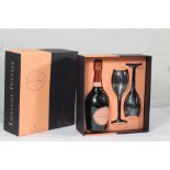 Laurent - Perrier Cuvee Rose Brut Champagne Gift Set with Two Glasses 750ml.