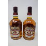 Two Chivas Regal 12 Years Blended Scotch Whisky (40%, 1000ml).