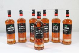 Seven Whyte & Mackay Blended Scotch Whisky 7 x 1ltr.