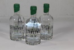 Three Stirling Gins Infused with Wild Stirling Nettles 3 x 700ml.