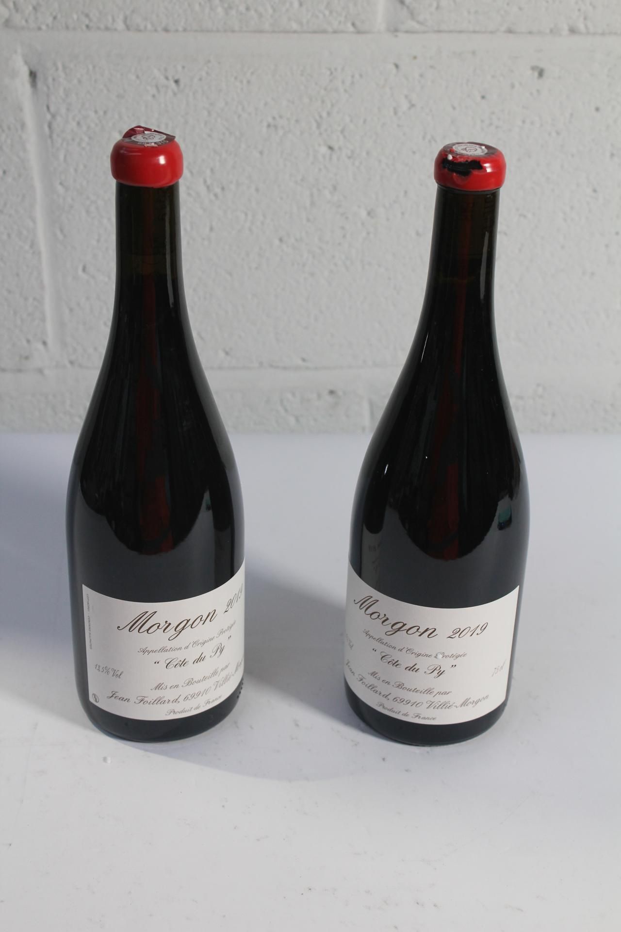 Two Jean Foillard Morgan 2019 Cote Du PY Red Wine 2 x 750ml.