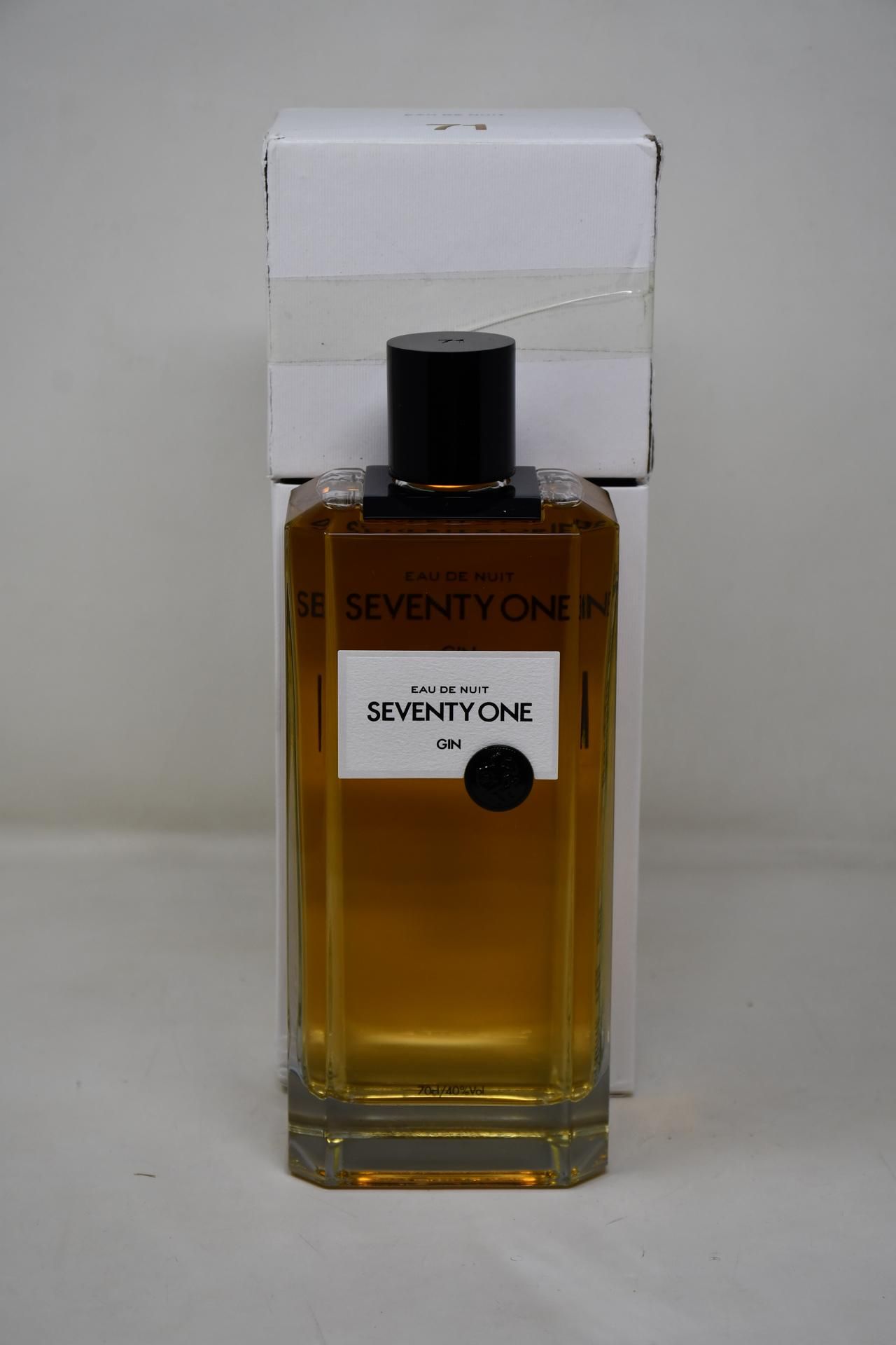 A bottle of Eau de Nuit Seventy One Gin (700ml).