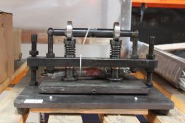 A Vevor Leather Cutting Machine Manual Die Cutter, Size 26 x 36 cm.