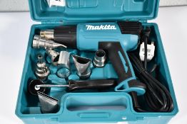 Makita Heat Gun with Accessories and Case (HG6531C).