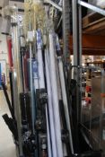 A Quantity of Miscellaneous To Include Curtain Poles, Roller Blinds And Roof Racks.
