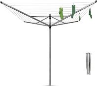 Brabantia Lift-O-Matic 50m 4-Arm Rotary Airer with Ground Spike. Good Condition , Missing Top Cap (V