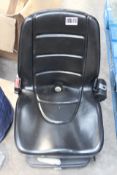 Universal Compact Tractor Seat. Black.