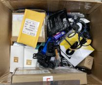 A quantity of new and pre-owned electrical items and accessories (All items sold as seen).