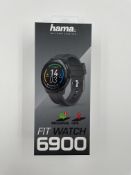 An as new Hama Fit Watch 6900 GPS Smartwatch (Box sealed).