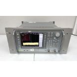 A pre-owned Anritsu MS2690A 50Hz-6GHz Signal Analyzer (Damage to casing. Powers on, not tested furth