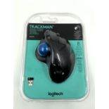 Four as new Logitech M570 Trackman Wireless Trackball Mice (Packaging sealed) (EAN: 097855070296).