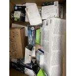 Assorted as new printer cartridges and related items (All items sold as seen).