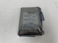 An as new HPE P10610-001 3.84TB SAS MU SFF SC VS DS SSD (Box damaged, inner packaging sealed).