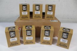 Twenty Boxes of Various Mangrove Jack's Craft Series Yeast to include Bavarian Lager, Belgian Abbey