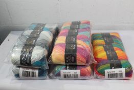 Two Packs of Five Batik Wollbiene Farbe 5040 100g Balls, Two Packs of Five Batik Wollbiene Fabre 595