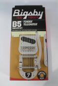 Bigsby B5 Vibrato Tailpiece Fender Telecaster Kit with Fender "F" Stamp, Polished Aluminium.