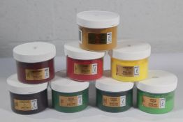 Eight SugarFlair Assorted Edible Tints For Cakes to include Spring Green, Primrose, Ruby, Forest Gre