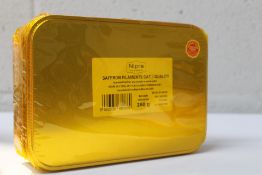 A Nipra 250g tin of Saffron Filaments Cat . I Quality packing year 2022 campaign 2021 - 2022 (BB 31/