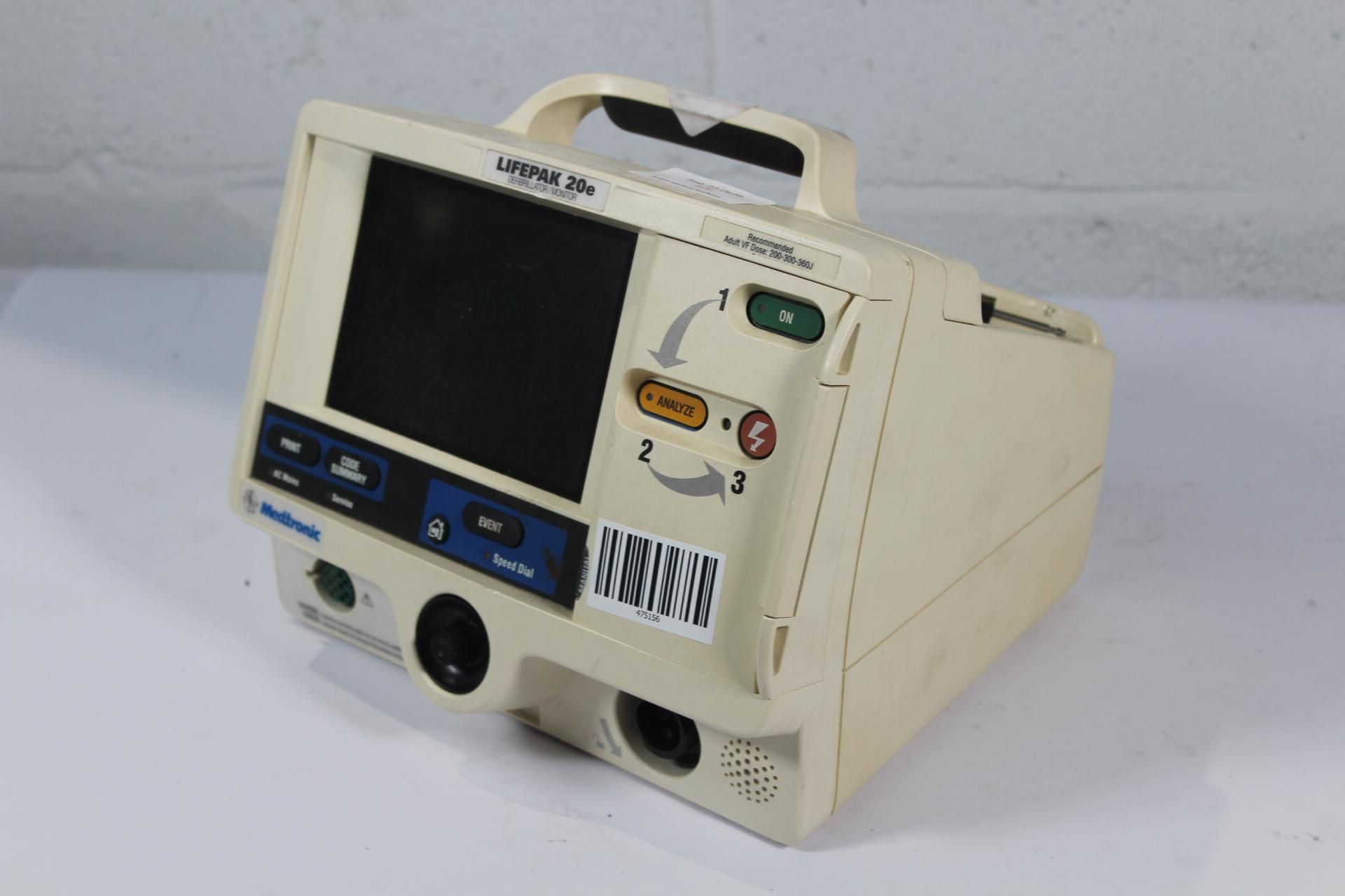 Medtronic Lifepak 20e Defibrillator/Monitor. Pre-owned. Item is untested and may be incomplete. View