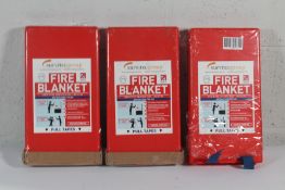 Six SurvitecGroup Fire Blankets 1.8m x 1.2m, REF JT510. Five As New. One Unsealed.